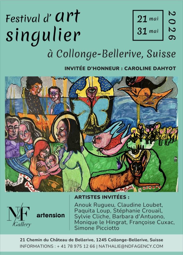 Festival d'art singulier, Nathalie de Frouville, Collonge-Bellerive, 2026